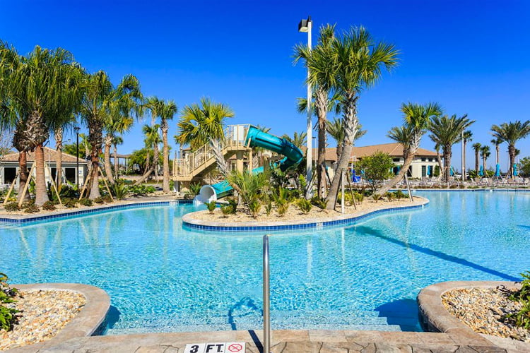 The Retreat resort pool and water slide