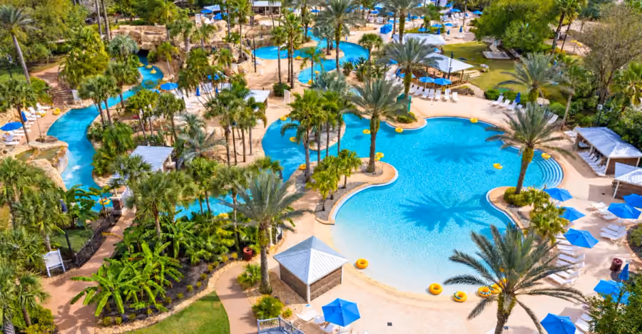 Reunion Resort water park pools and lazy river
