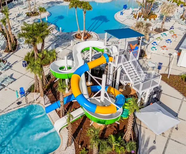 Windsor Cay Resort waterslides and pools
